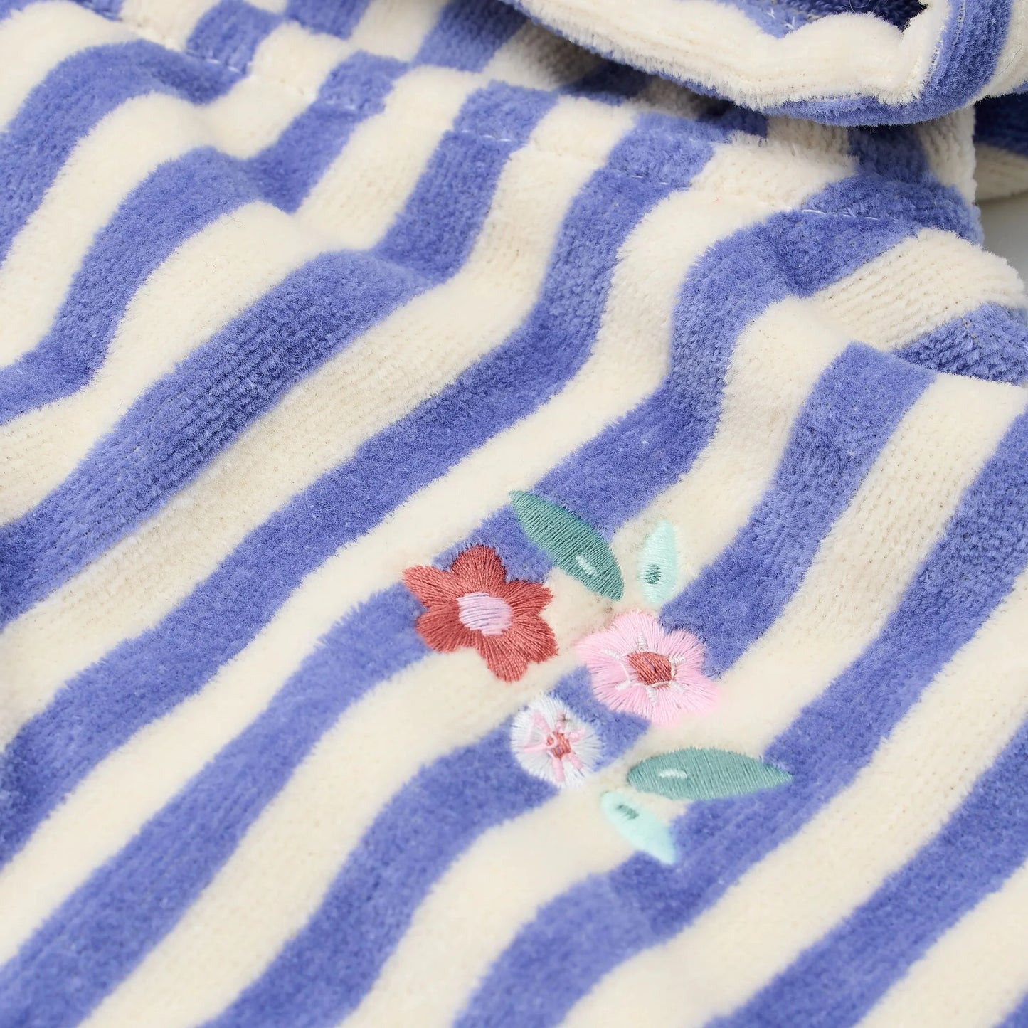 Poncho da mare a righe viola Dreamy Purple Stripe