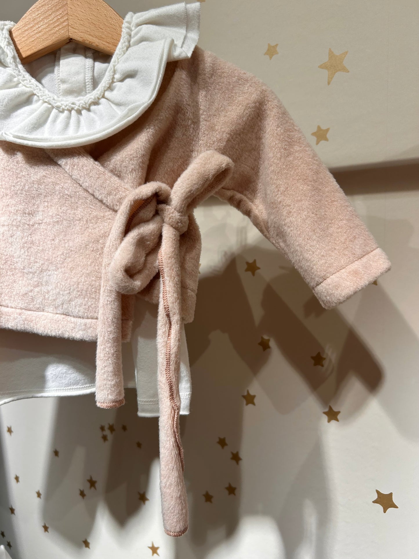 Cardigan/ Scaldacuore effetto orsetto cameo rose