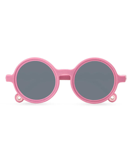Occhiali da sole rotondi baby rosa Rock Rose 1-3 anni