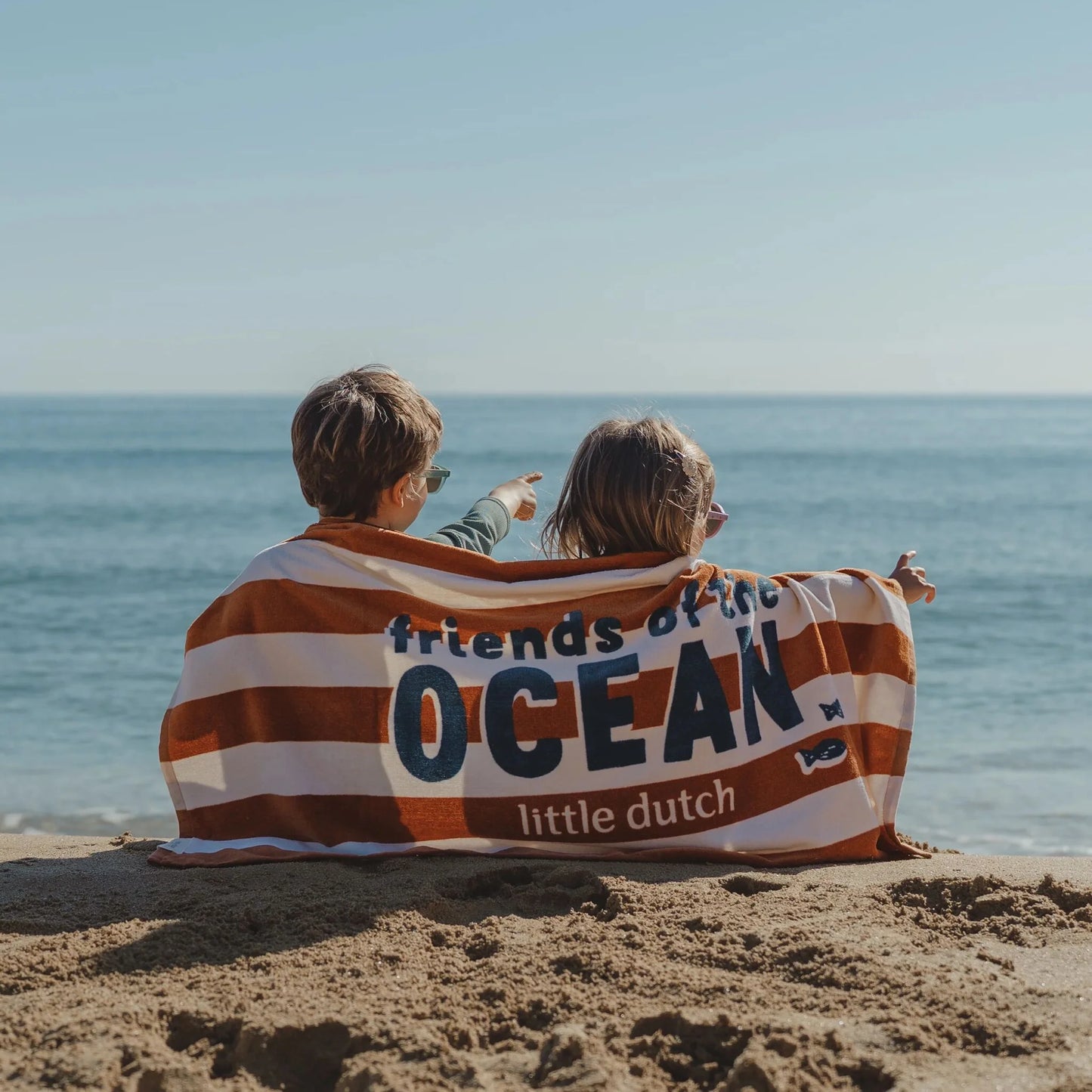 Telo mare Ocean World Brown Stripes