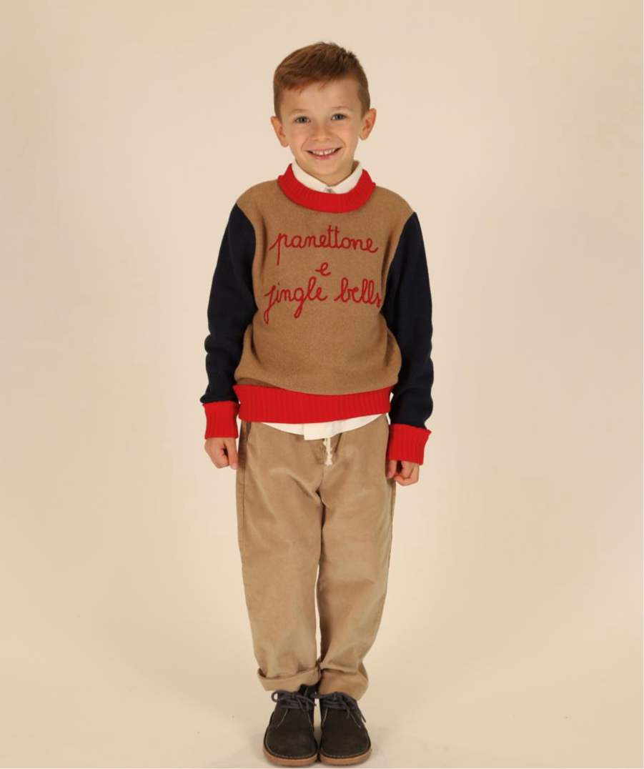 Warm cotton sweatshirt “Panettone and Jingle Bells”