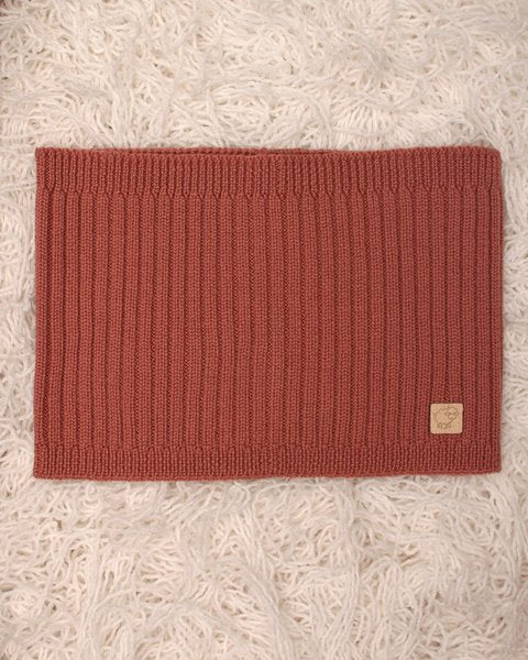 Scaldacollo Rosewood a coste lana merino