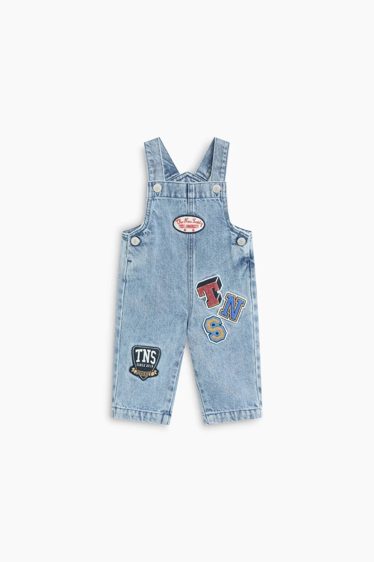 Salopette denim patch Ridge