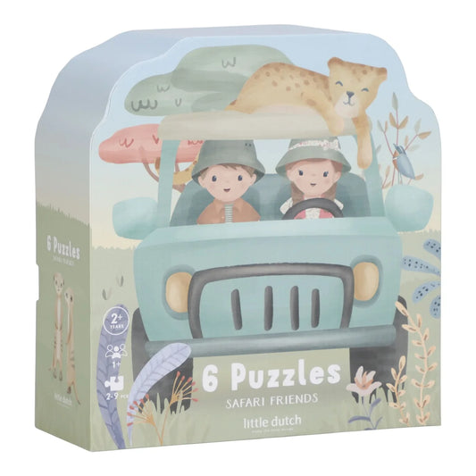 Puzzle 6 in 1 Safari Friends