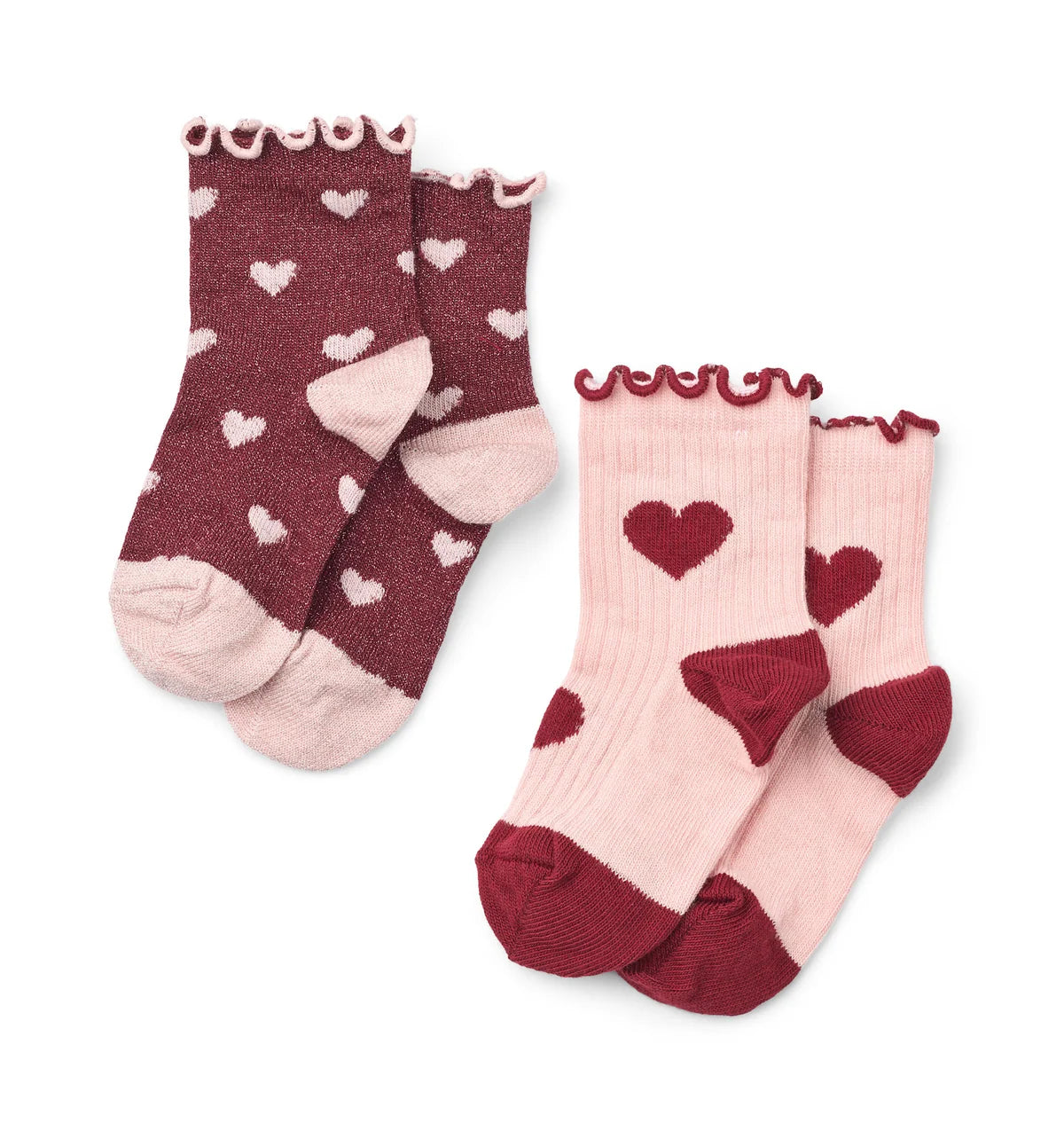 Set di 2 calze cuori Vigga