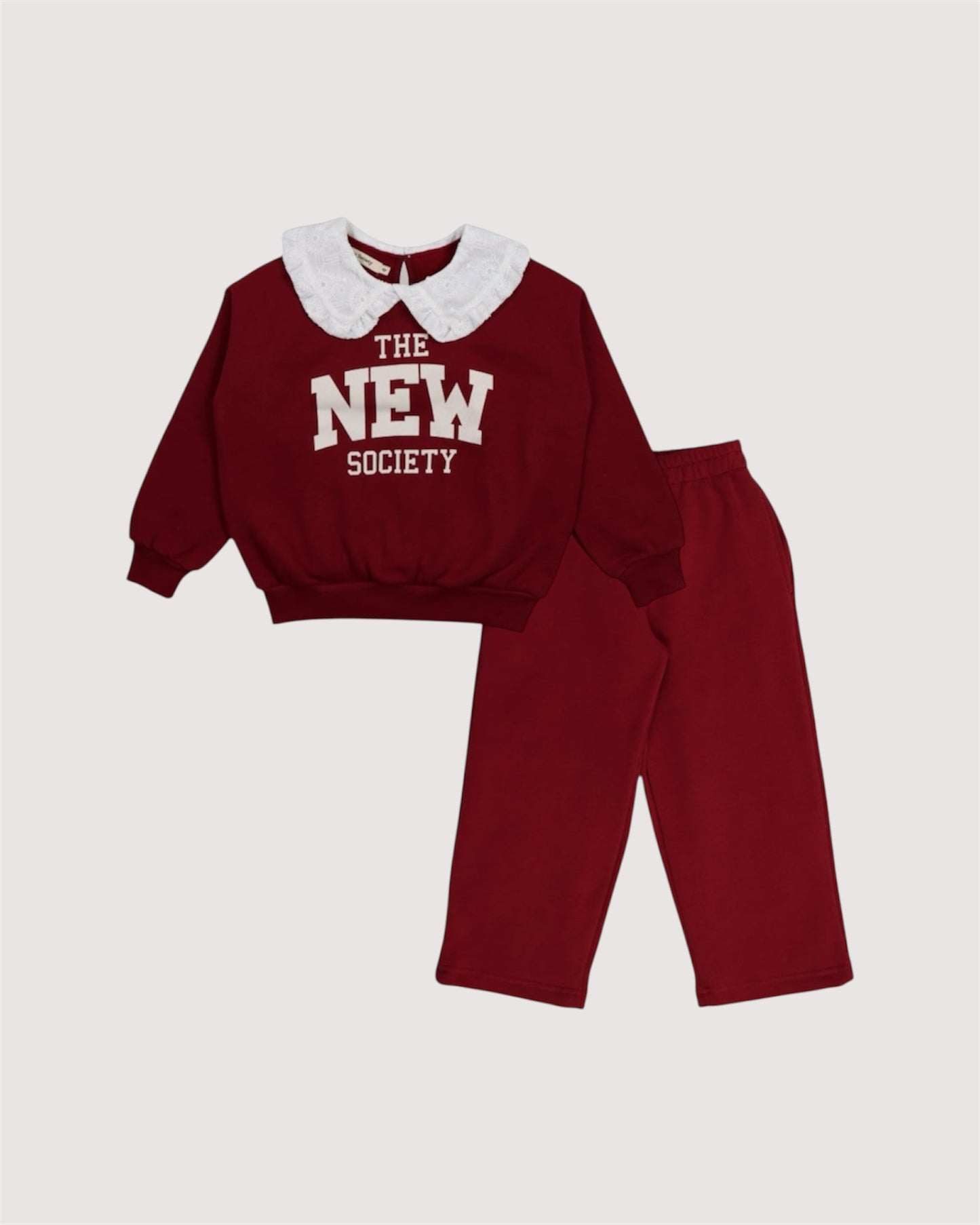 Pantalone sportivo Logo Angela bordeaux