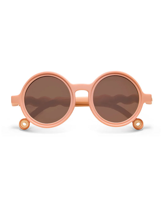 Occhiali da sole rotondi baby rosa Fig Pink 1-3 anni