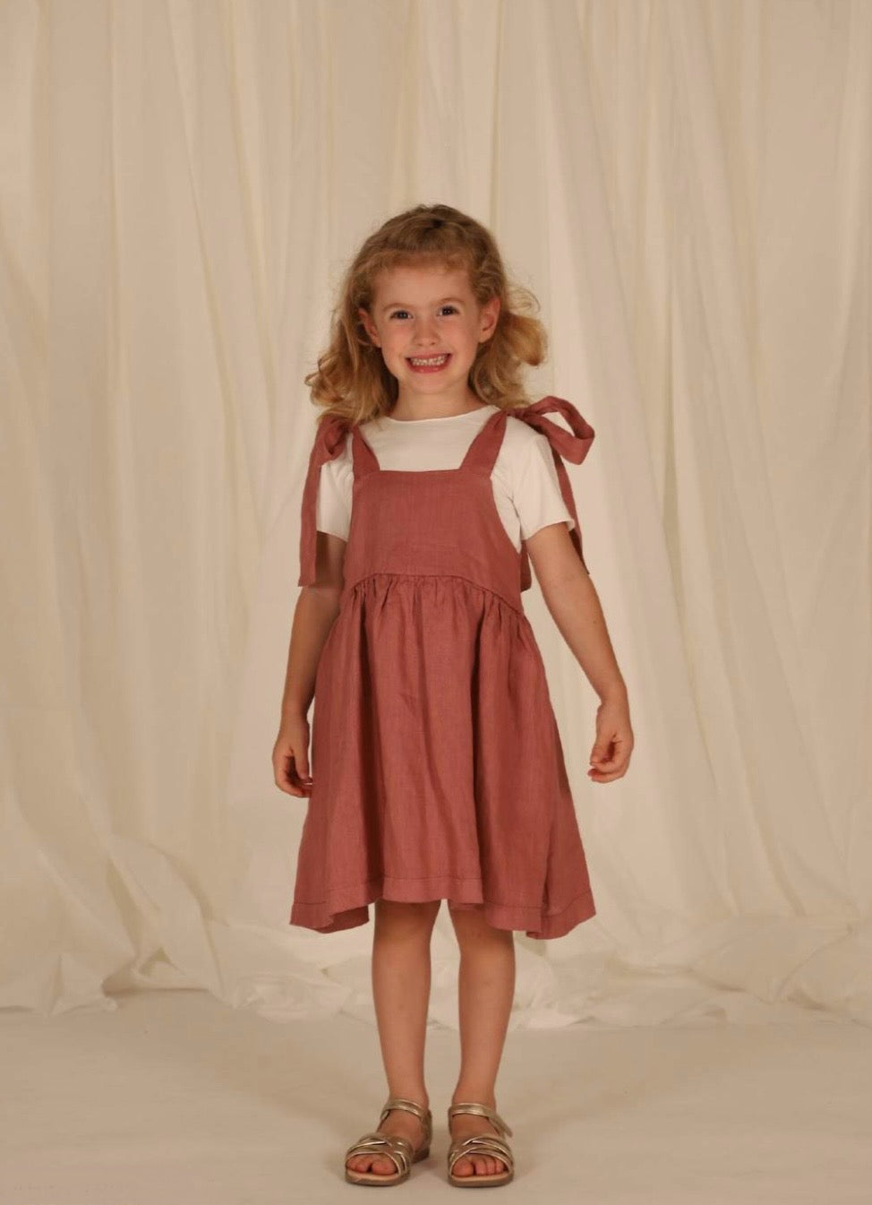 Abito in lino Pink Blush