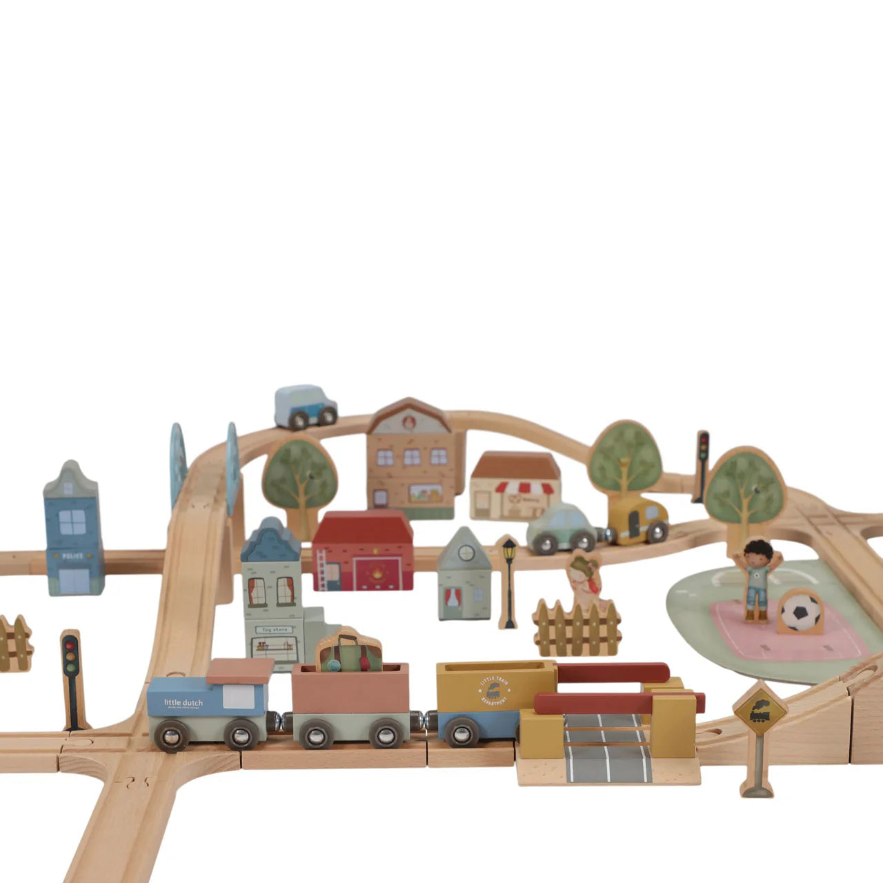 Treno in legno xl 114 pezzi