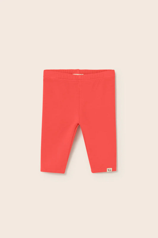 Leggings neonata rosso tomato