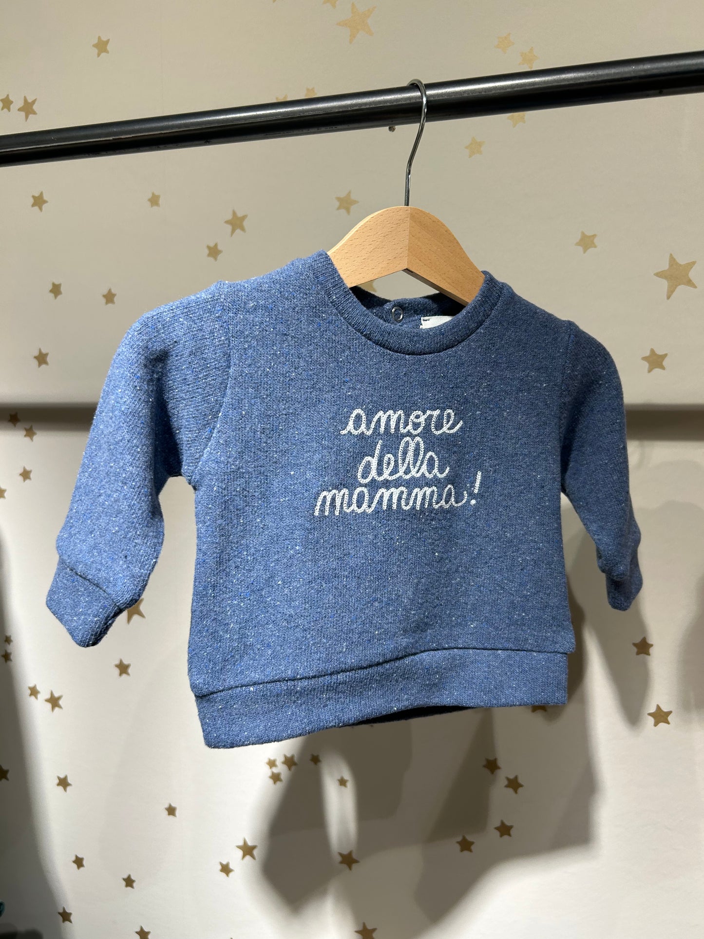 Felpa baby mare ricamo “amore della mamma”