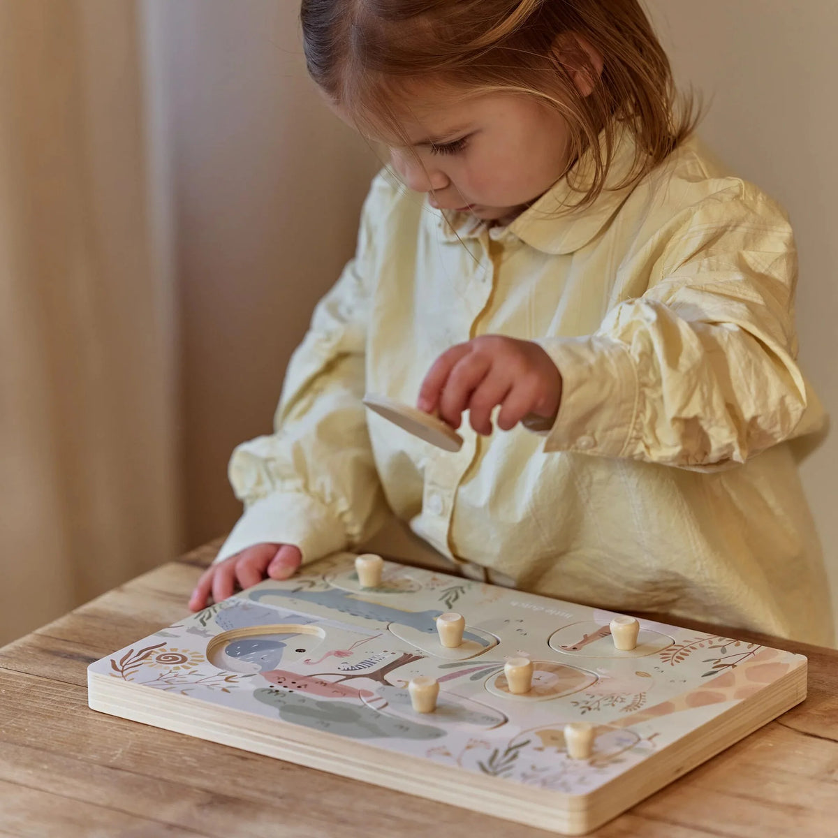 Puzzle sonoro in legno Safari Friends