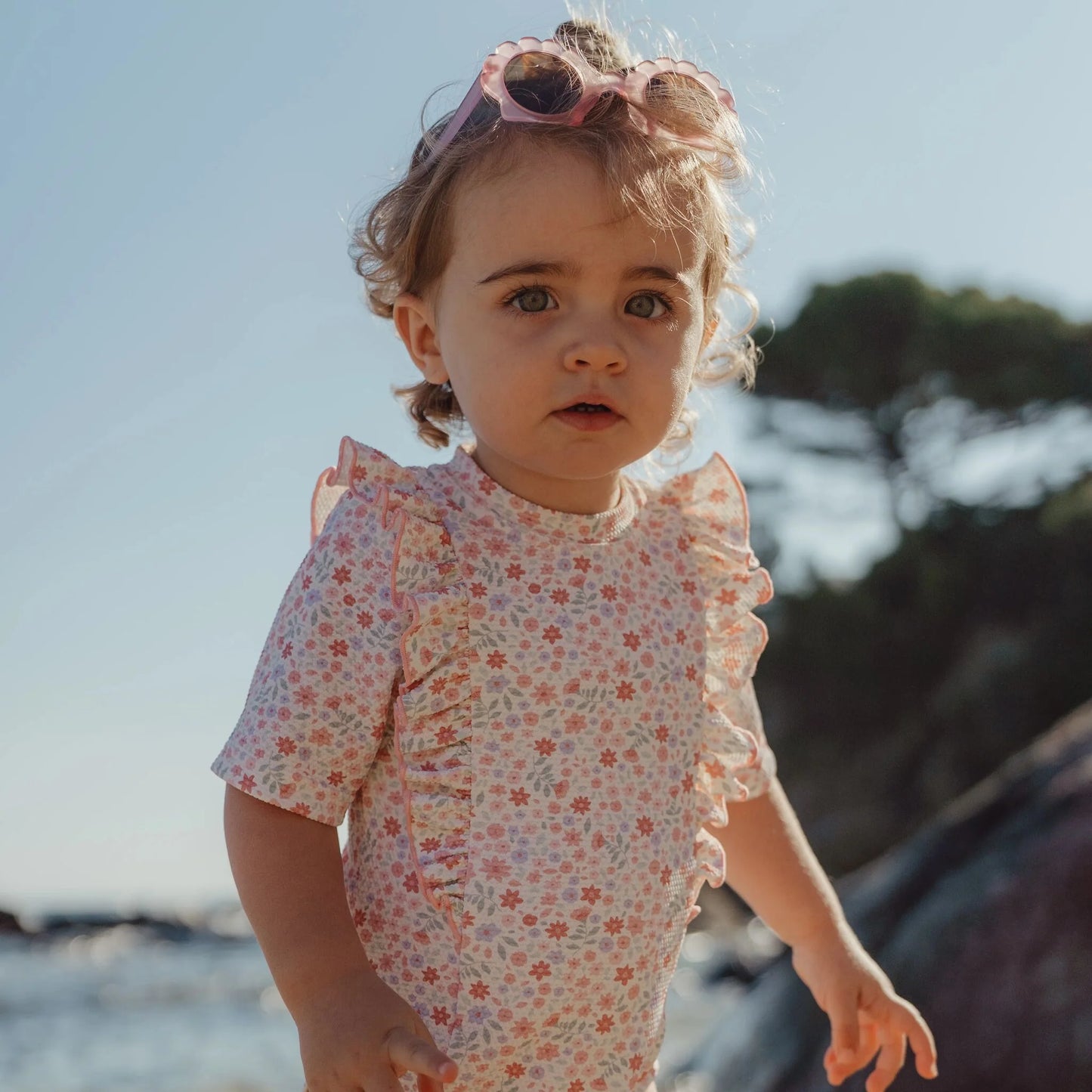 Costume da bagno maniche corte fiorato Dreamy Flowerfield