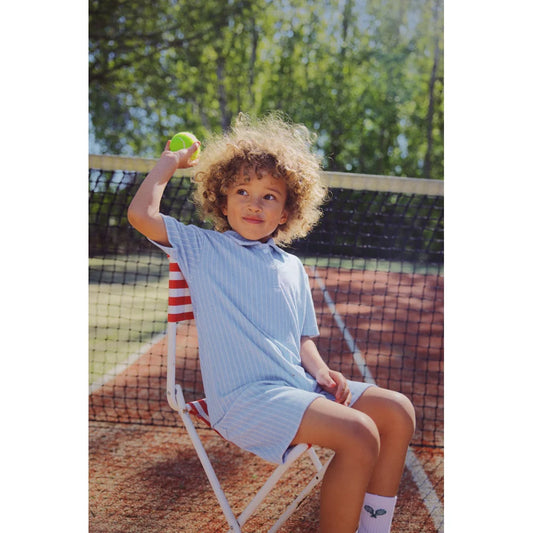 Bermuda in spugna riga azzurra Nohr