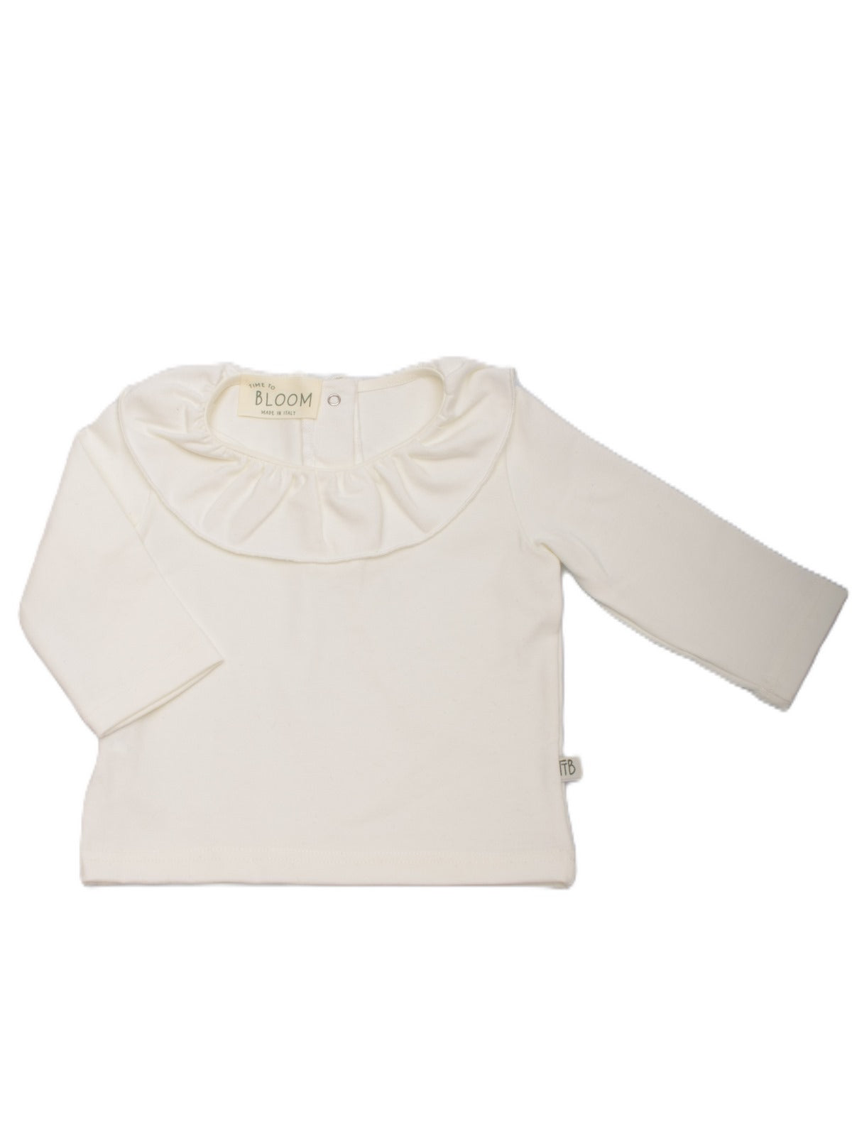 Maglietta bimba con colletto latte