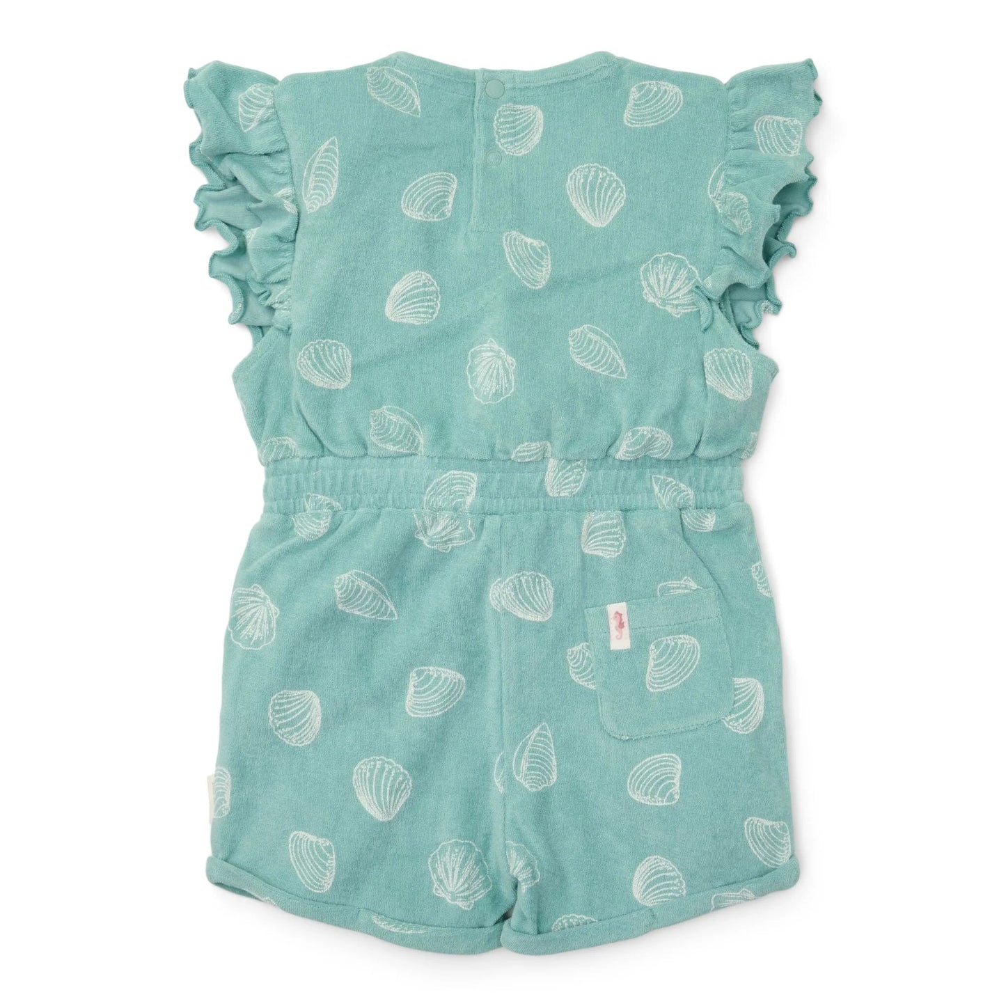 Tuta intera bambina conchiglie verde