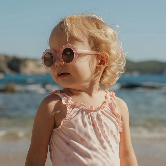 Occhiali da sole rosa Shell Mermaid