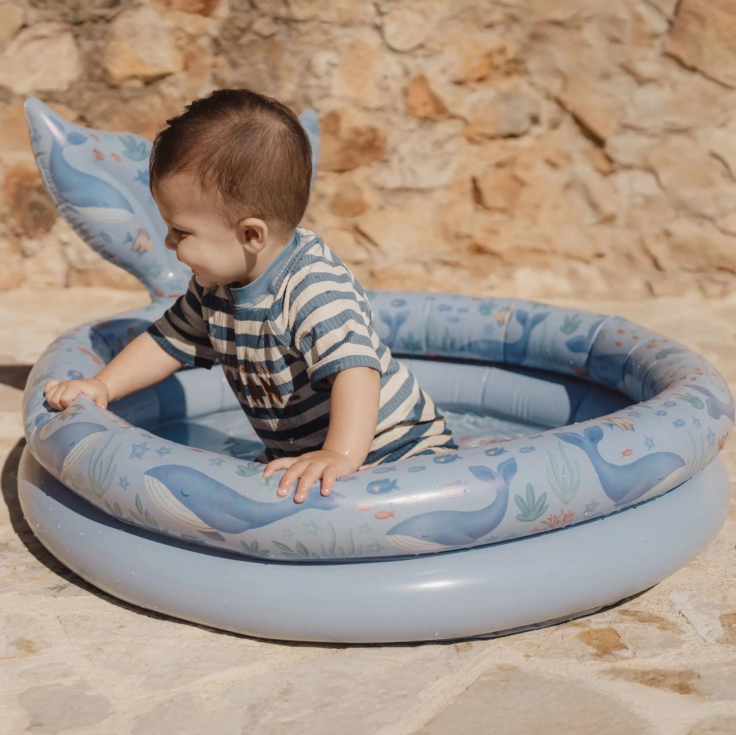 Piscina gonfiabile balena Ocean World 80 cm