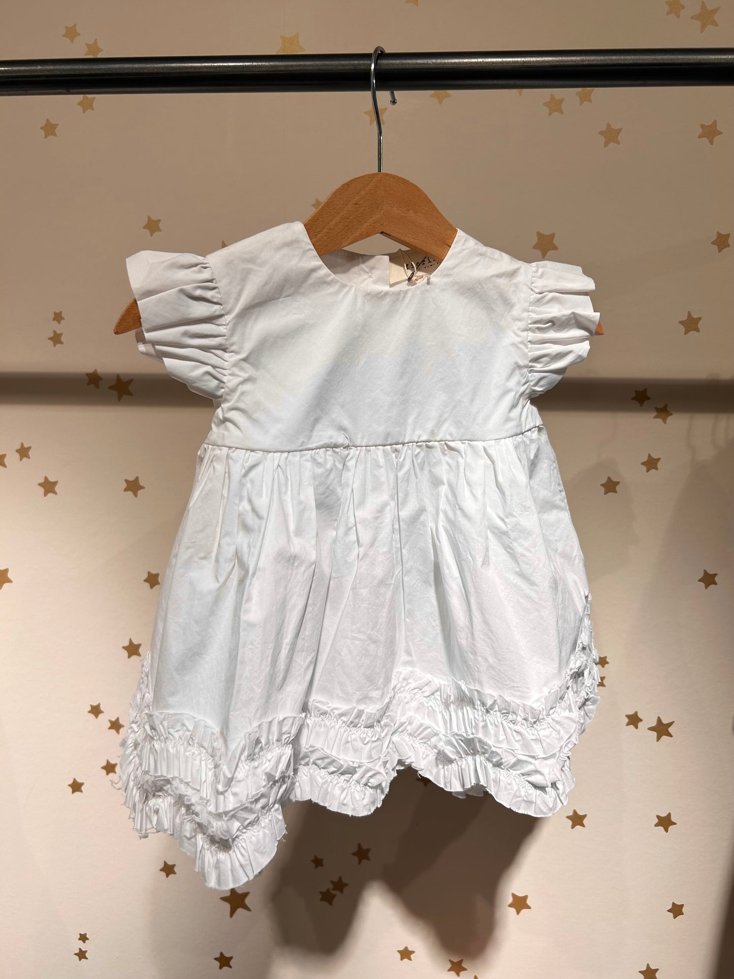 Abito baby balze bianco