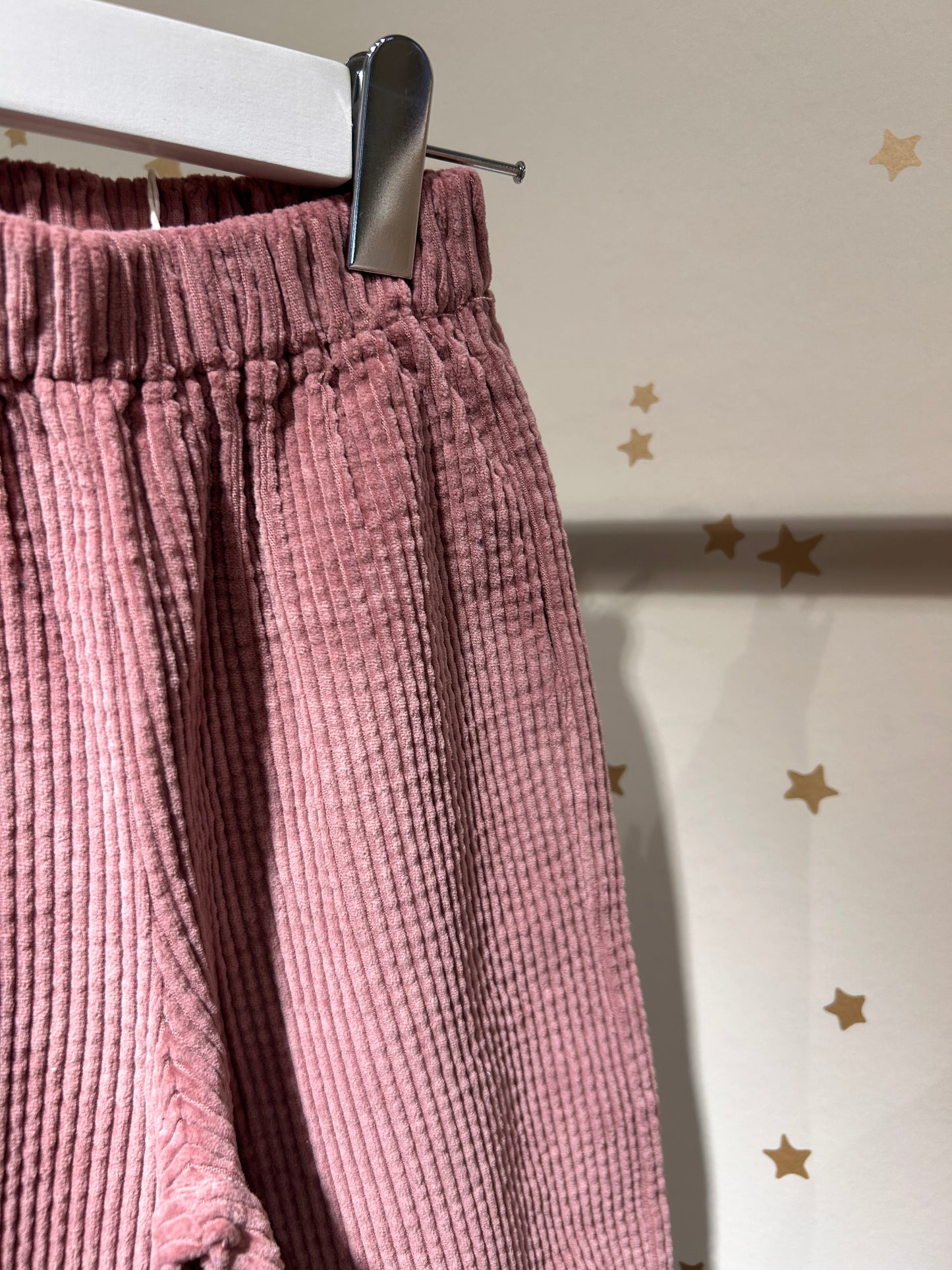 Pantalone in velluto a coste nostalgia rose