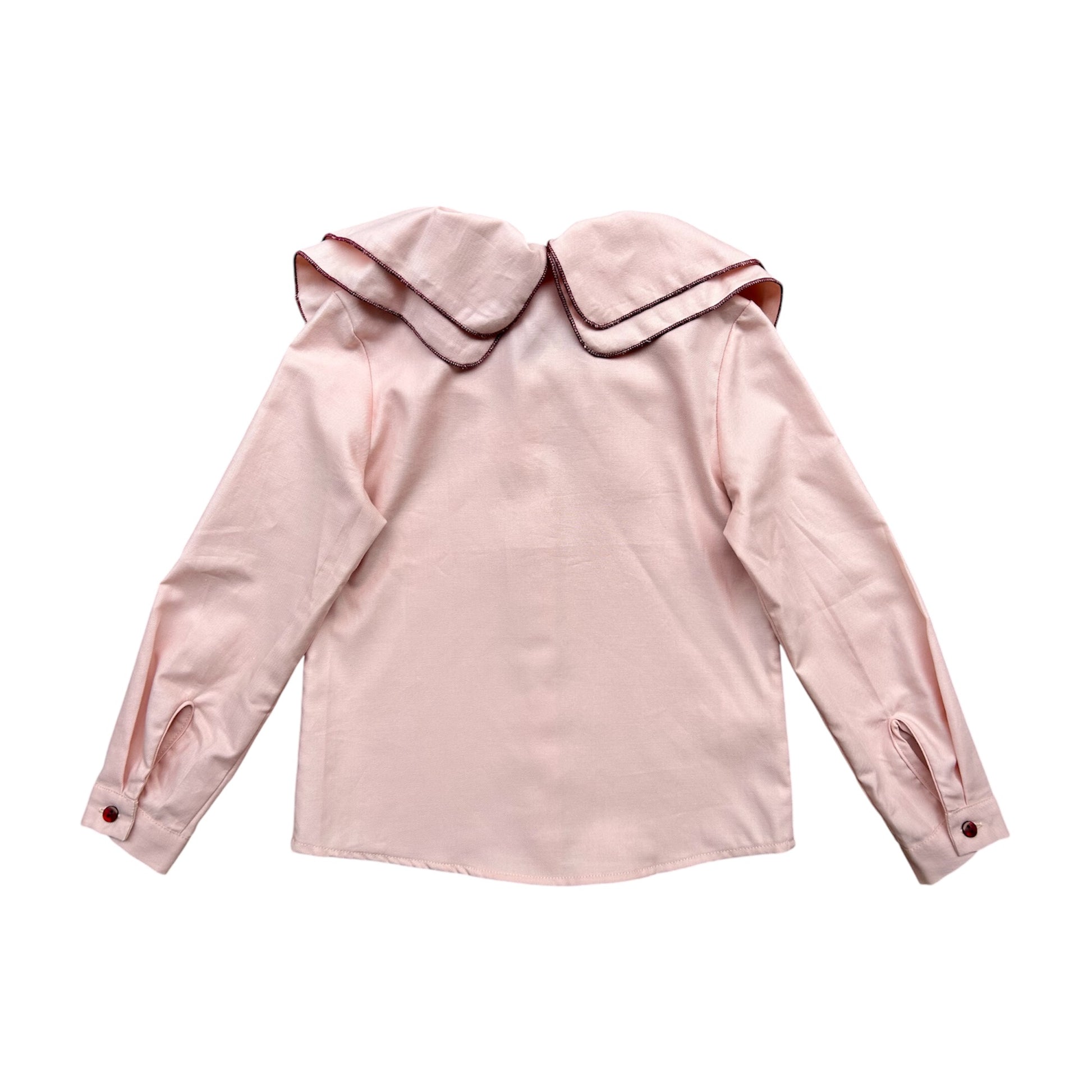 Camicia con colletto rosa bambina giro quando 