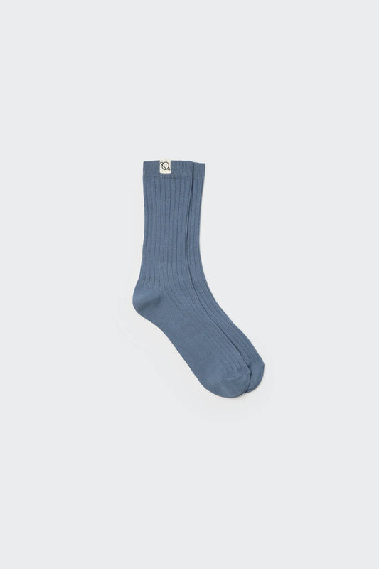 Calze caldo cotone azzurro chambray