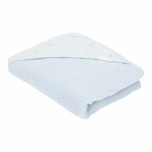 Accappatoio neonato blu Forest Friends 75x75