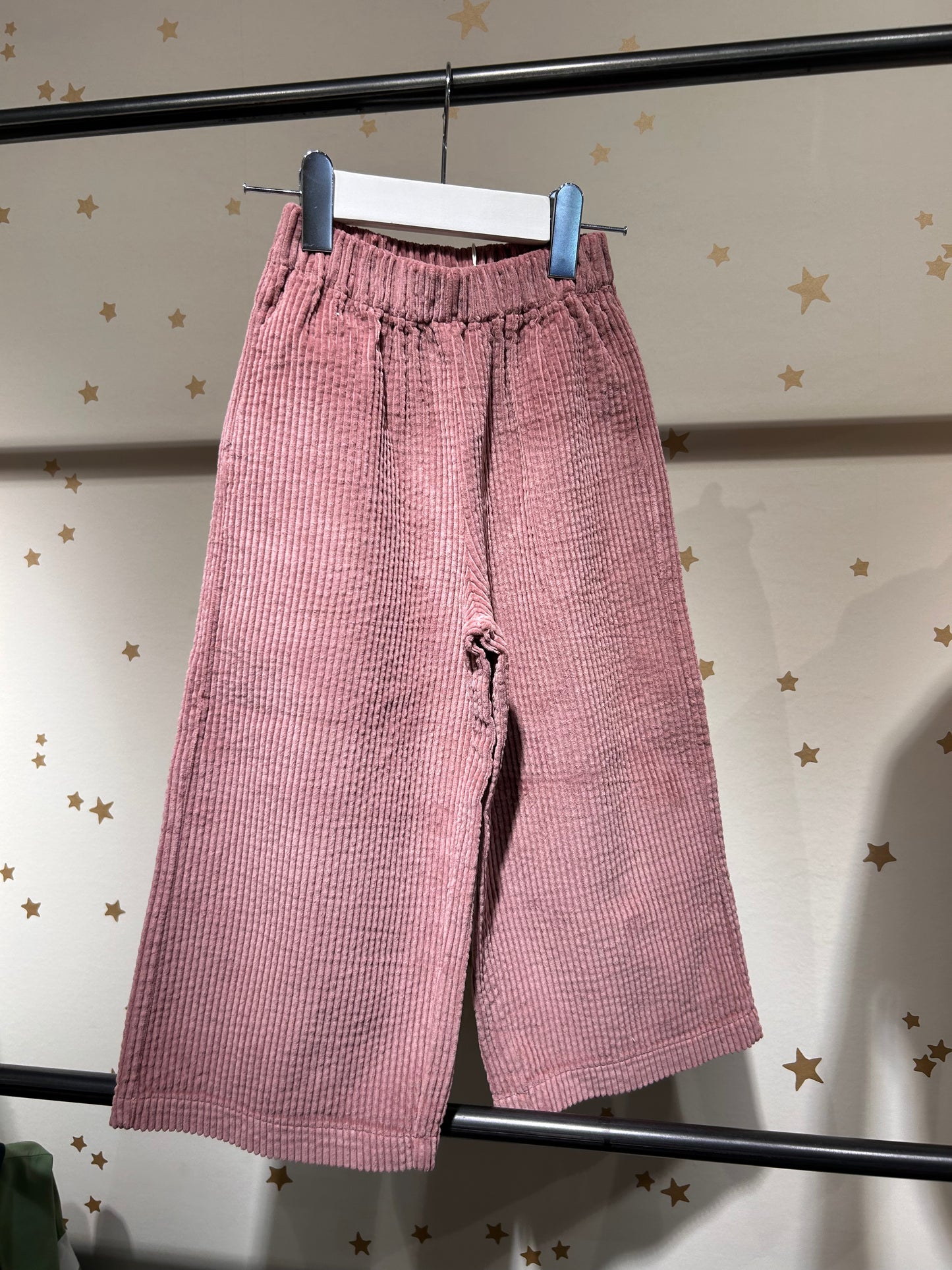 Pantalone in velluto a coste nostalgia rose