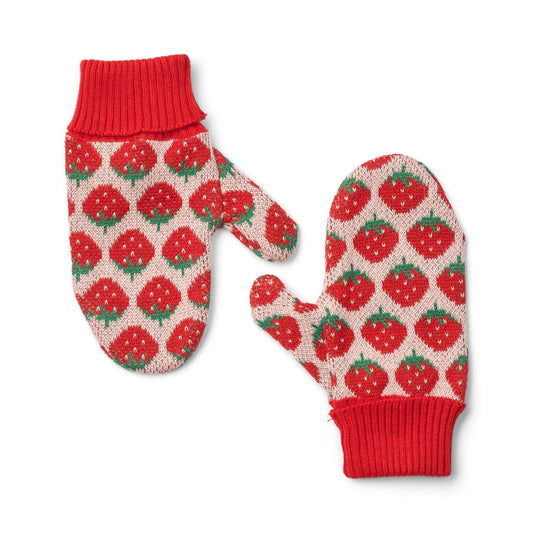 Guanti in cotone fragoline