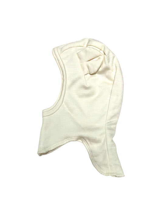 Passamontagna neonato ecru lana/seta