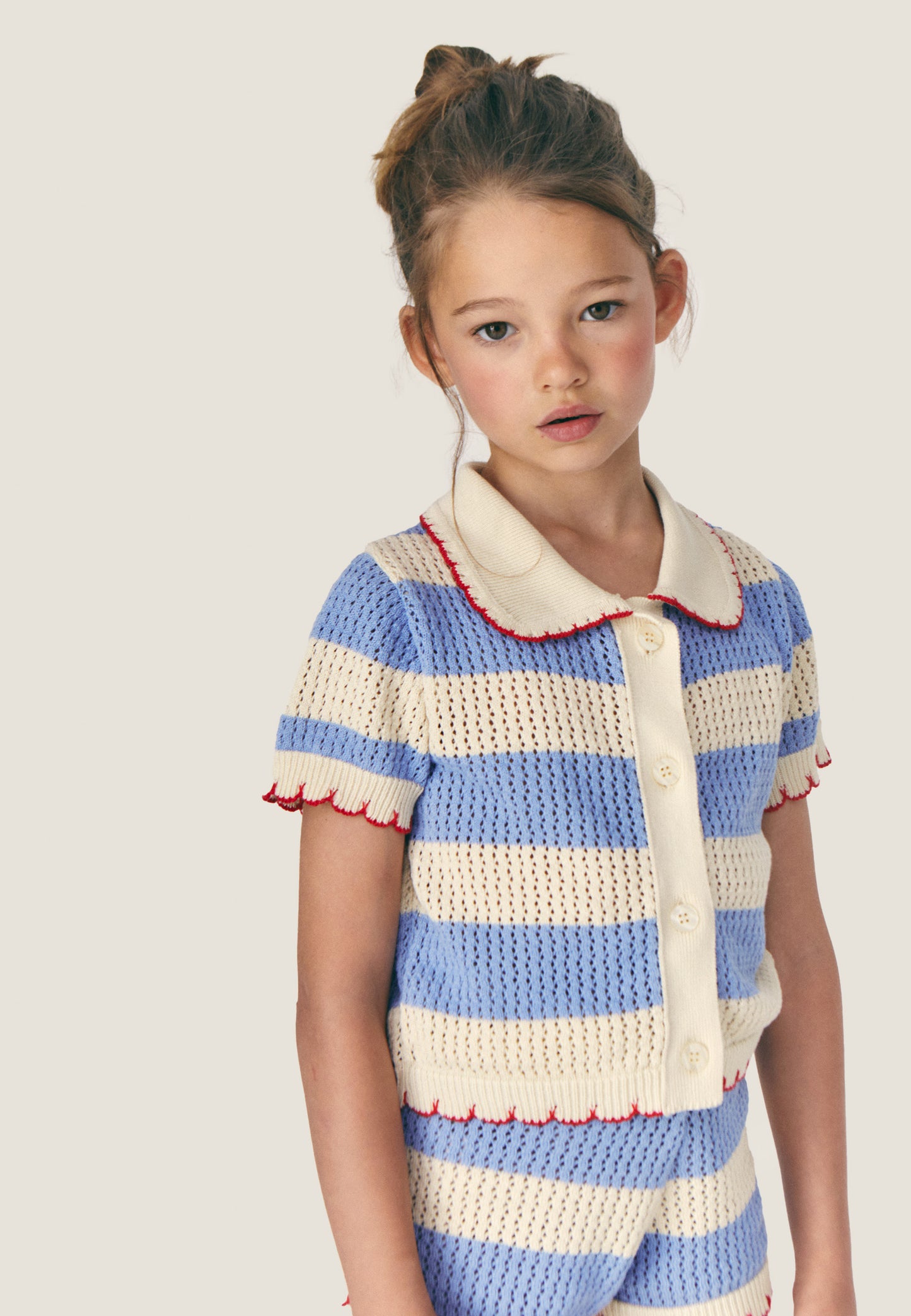 Shorts in maglia a righe Vita