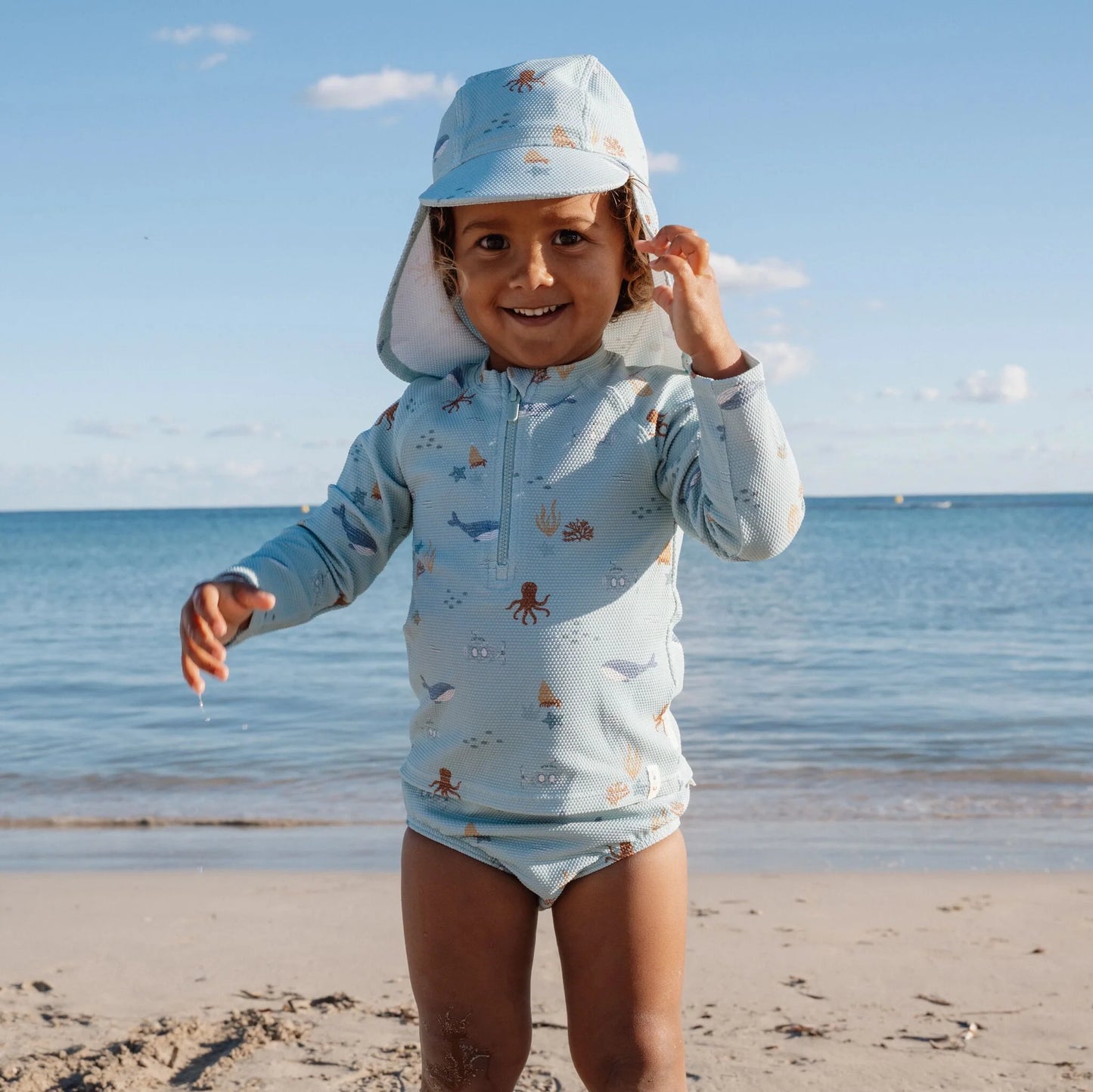 Cappellino solare anti UV Ocean Friends