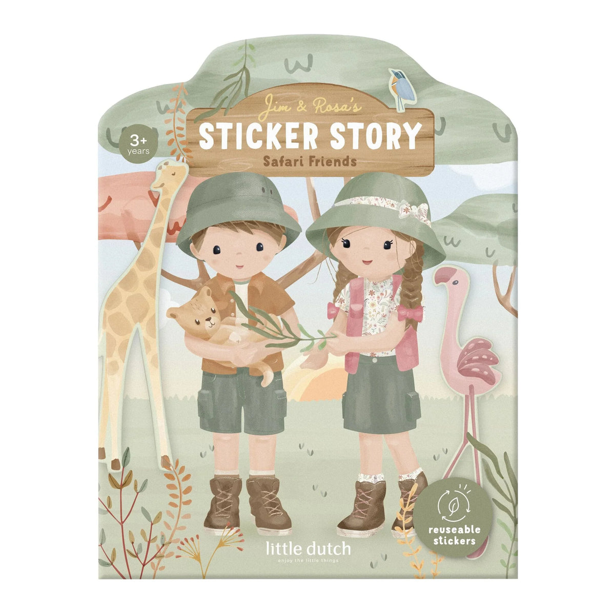 Stickers tacca e stacca Safari Friends