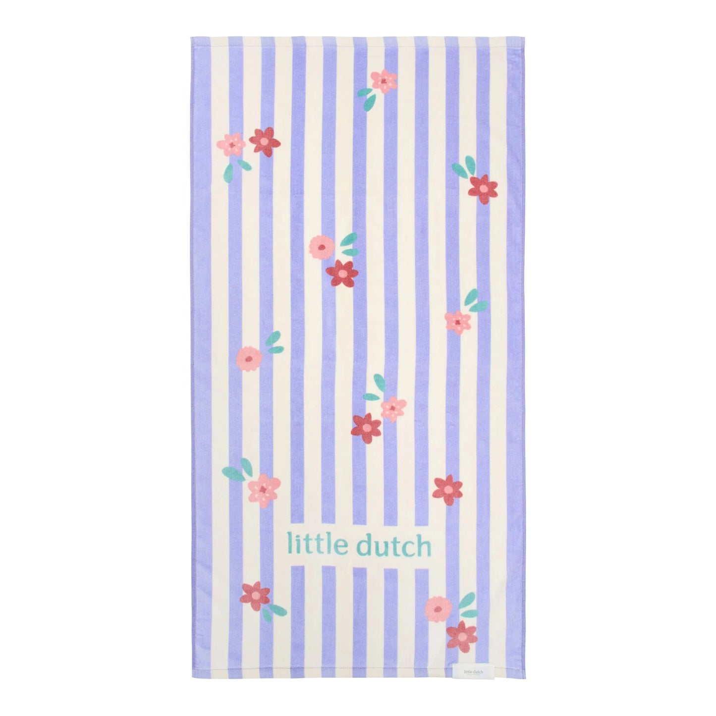 Telo mare fiori/riga viola Dreamy Purple Stripe