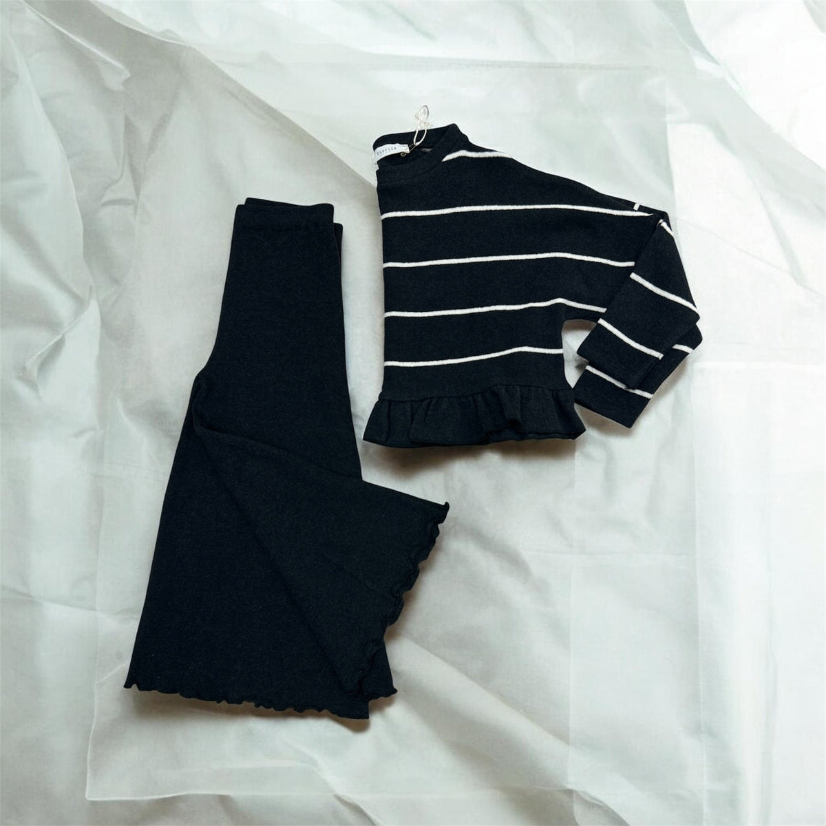 Pantalone ampio carbone in caldo cotone