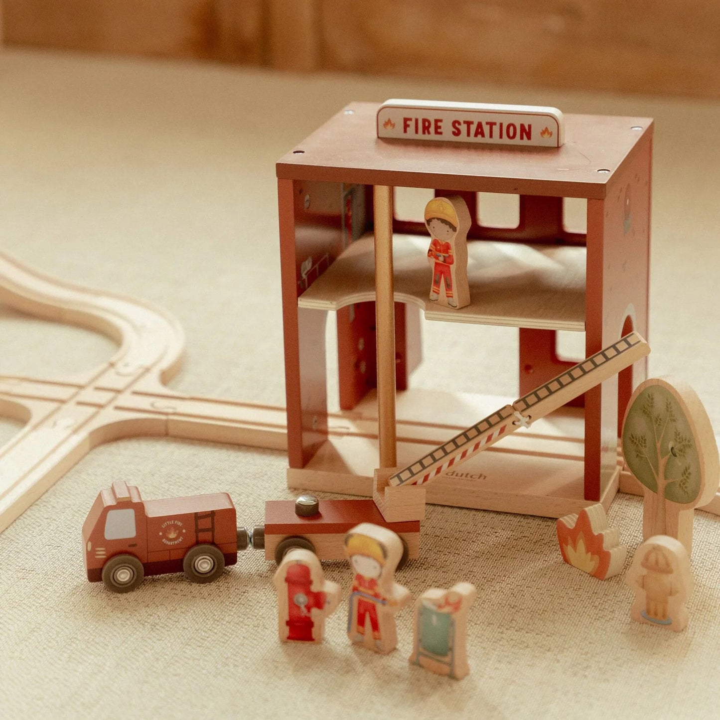 Caserne de pompiers en bois