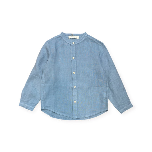 Camicia in lino Dusty Blue