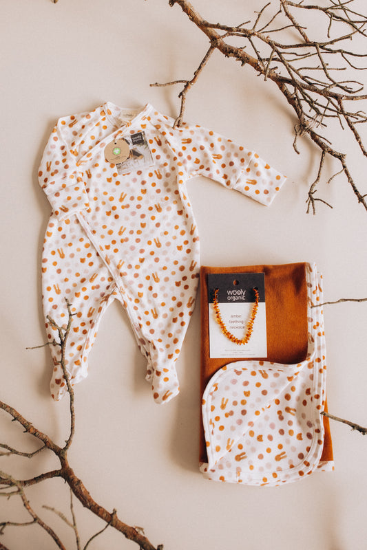 Tutina kimono pois caramello cotone BIO