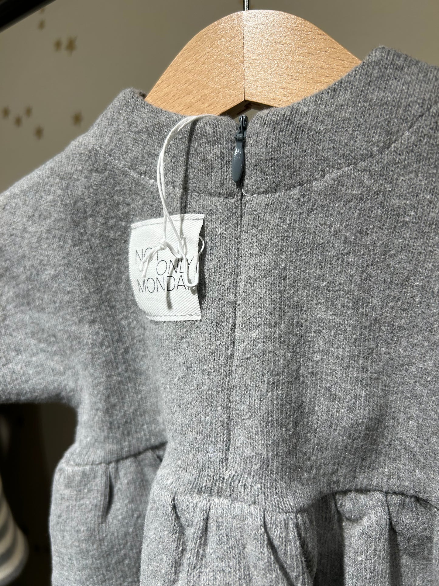 Blusa Sara caldo cotone grigio