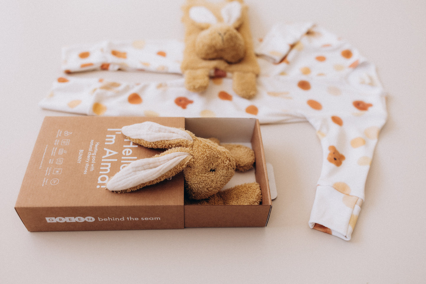 Peluches termico coniglietto con noccioli di ciligia