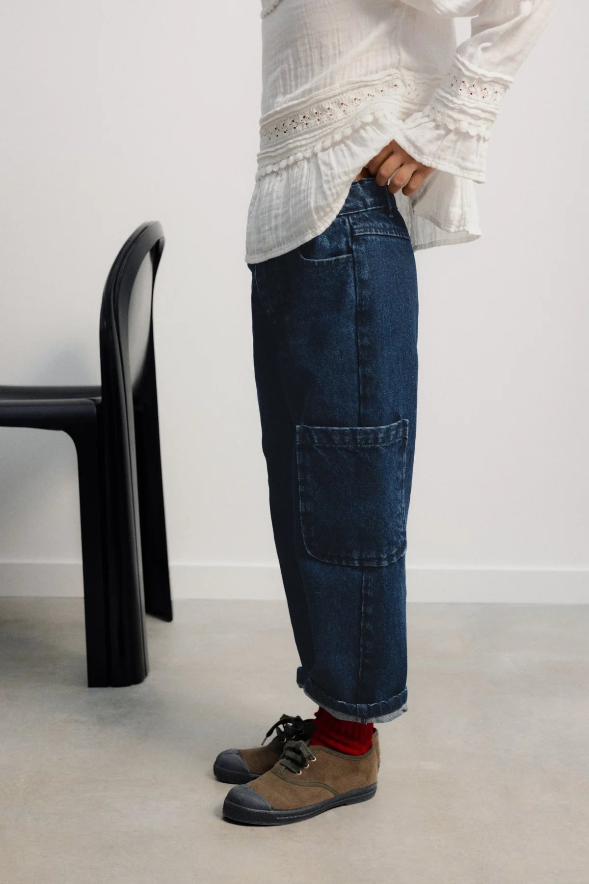 Jeans ampi Pockets