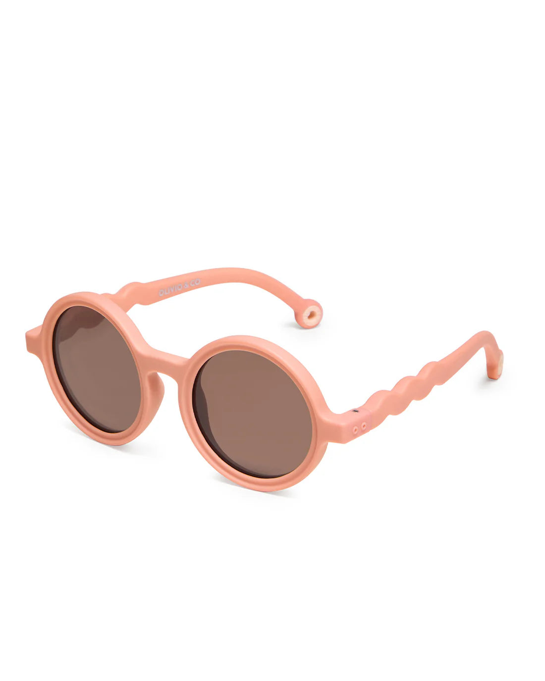 Occhiali da sole rotondi baby rosa Fig Pink 1-3 anni