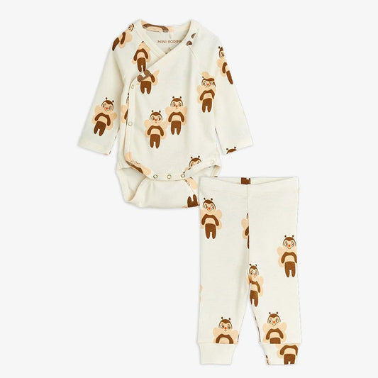 Completo body e leggings neonato Bees