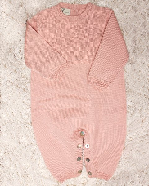 Tutina rosa pura lana merino