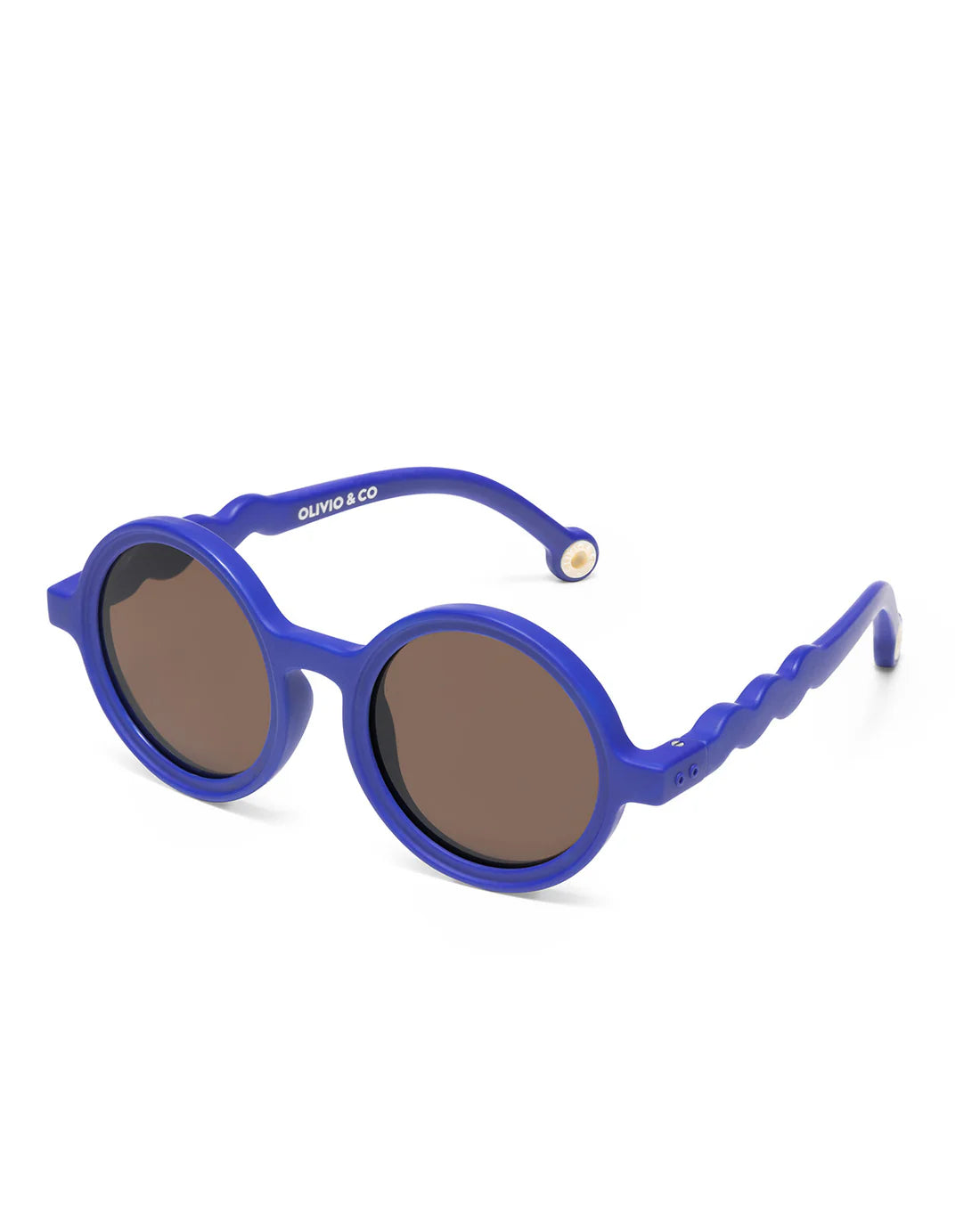 Occhiali da sole rotondi baby blu Midnight Berry 1-3 anni