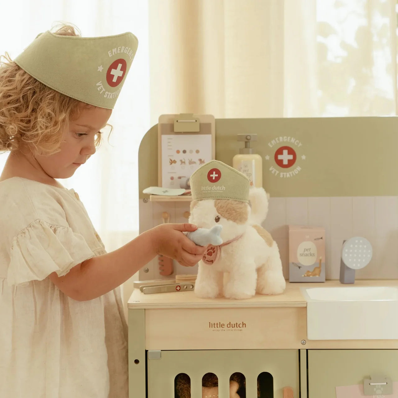 Banco del veterinario in legno