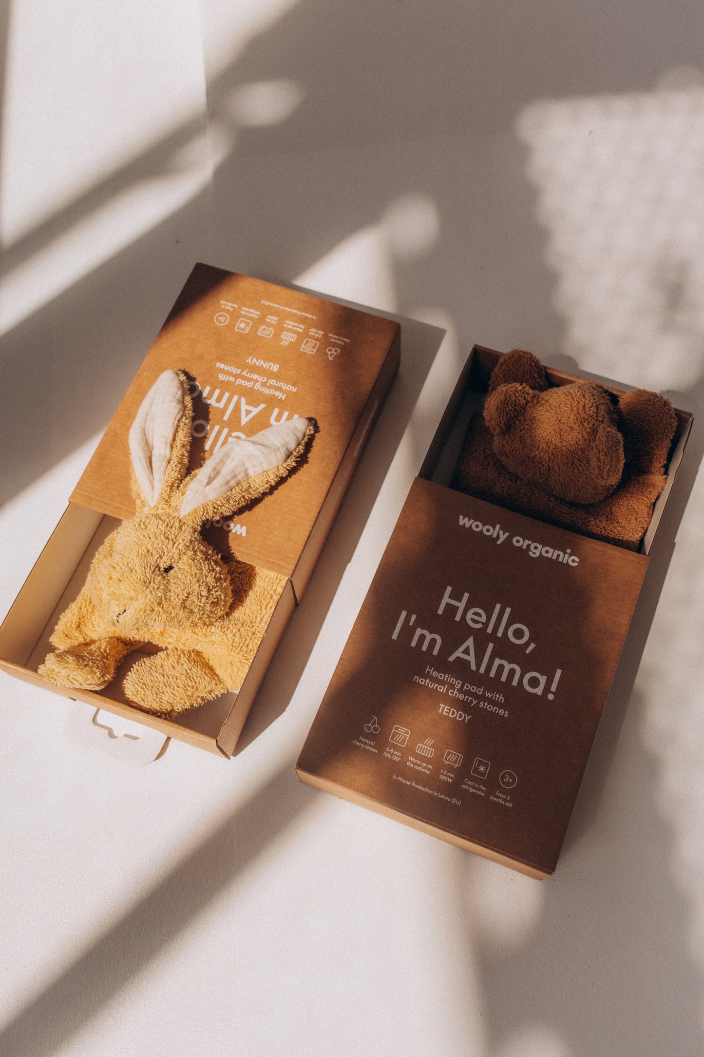 Peluches termico coniglietto con noccioli di ciligia