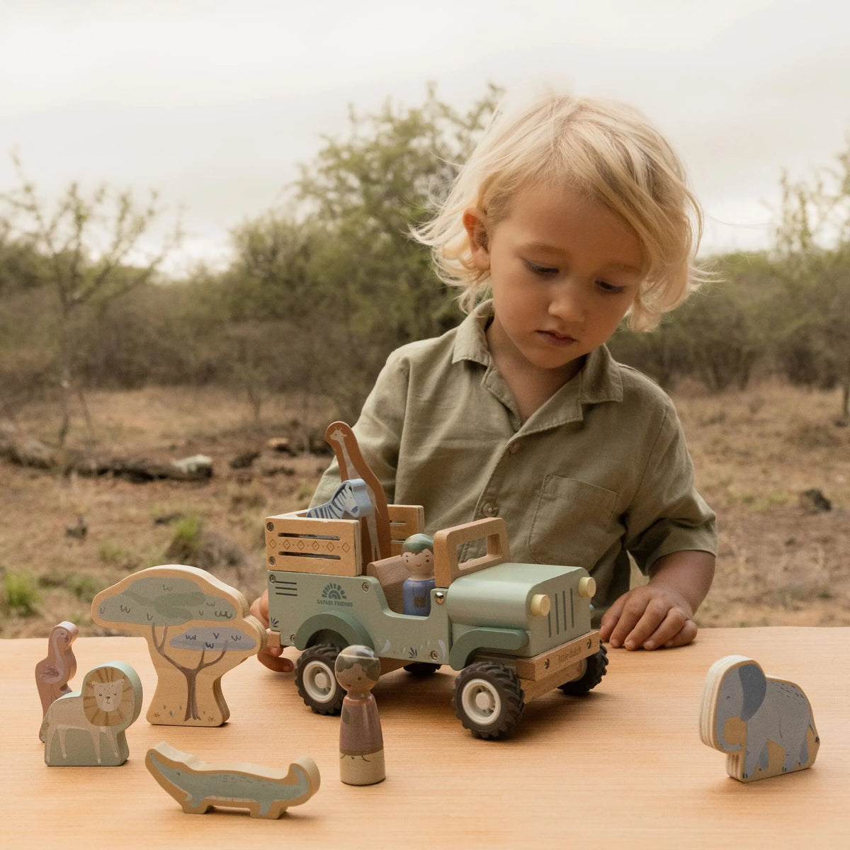 Macchina Safari con personaggi Safari Friends