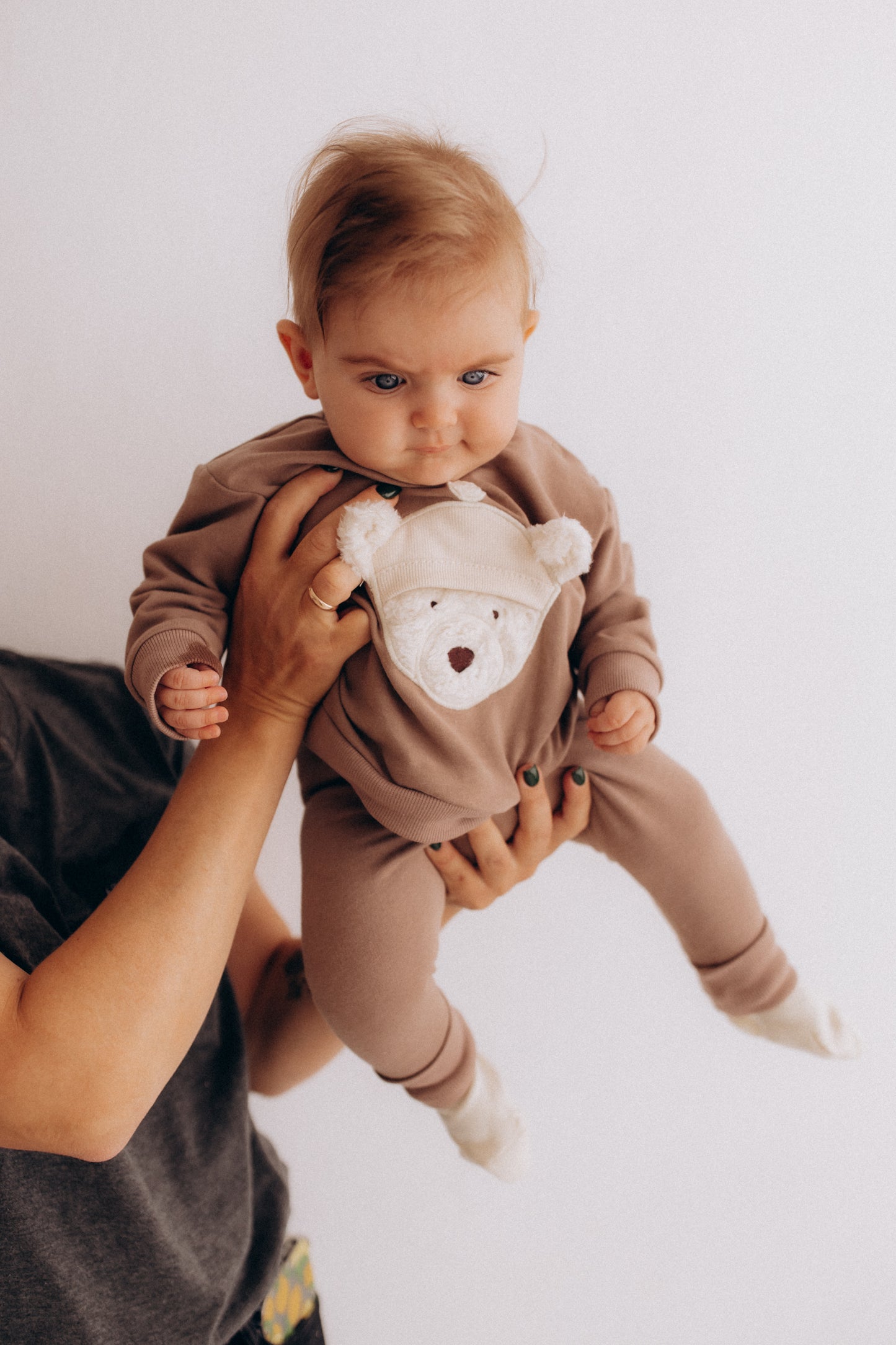 Completo felpa e pantalone Orso cotone BIO