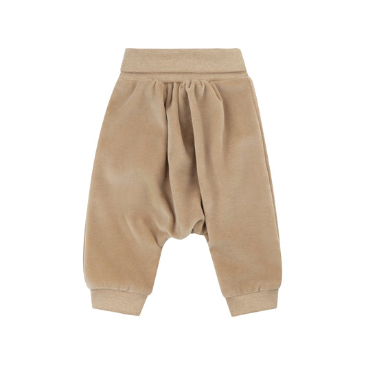 Pantalone ciniglia beige cotone BIO